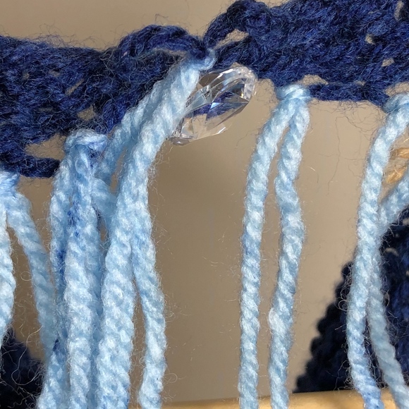 Simply Hand Knit~Triangle Scarf Cowl - Picture 6 of 8